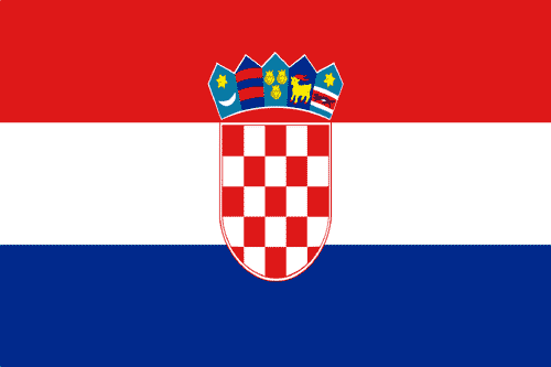 bandera nacional de croacia