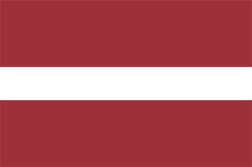 Letonya'nın ulusal bayrağı