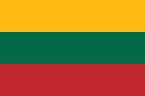 Litvánia nemzeti zászlaja